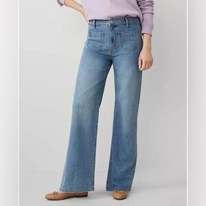 Ann Taylor Blue Flare & Wide Leg Jeans